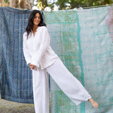 Club Linen Pant - White