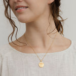 folk heart necklace