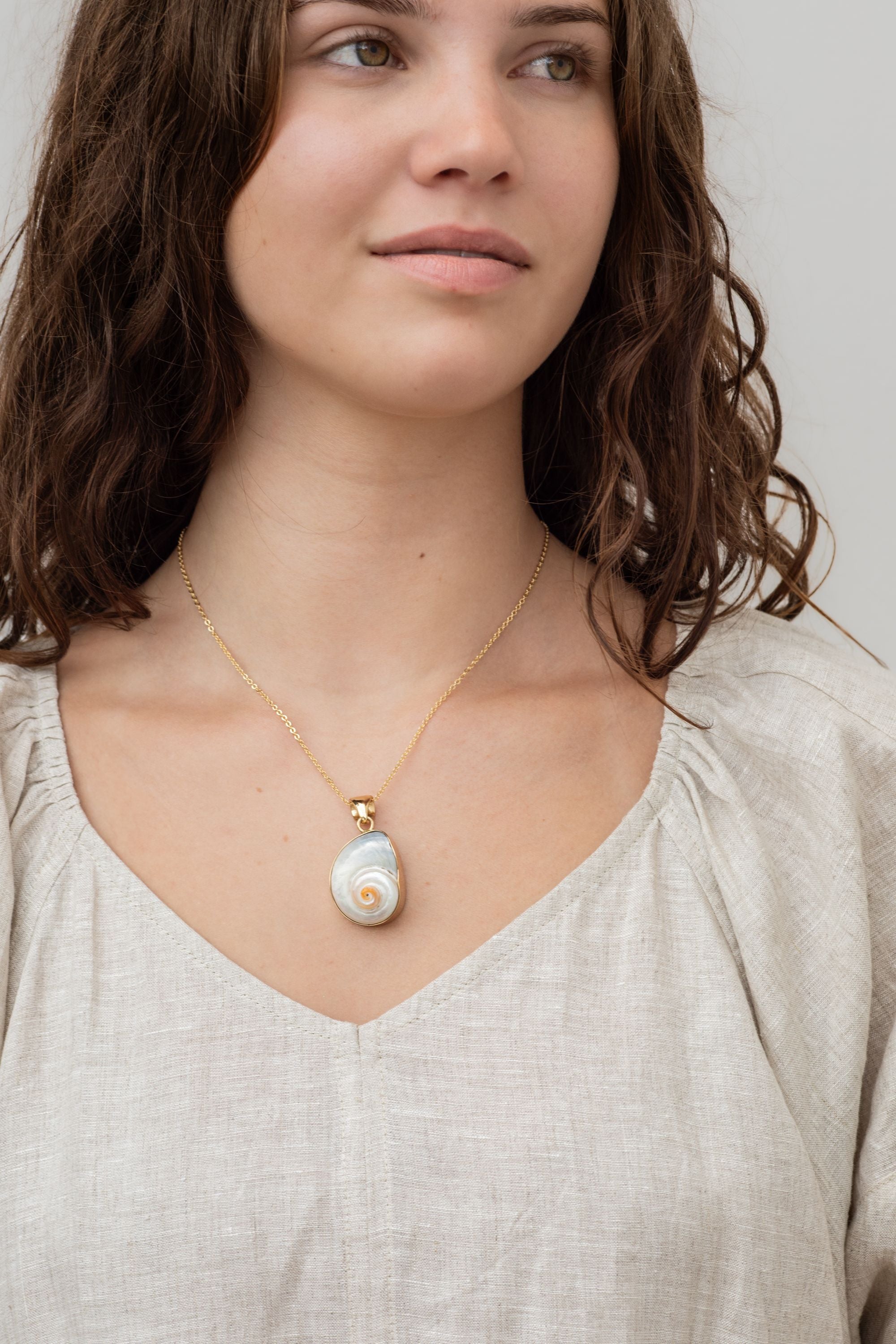 nautilus charm on chain