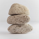 stacked pumice stones