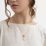 rose quartz heart necklace