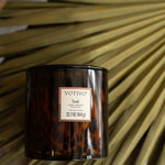 teak tort candle 