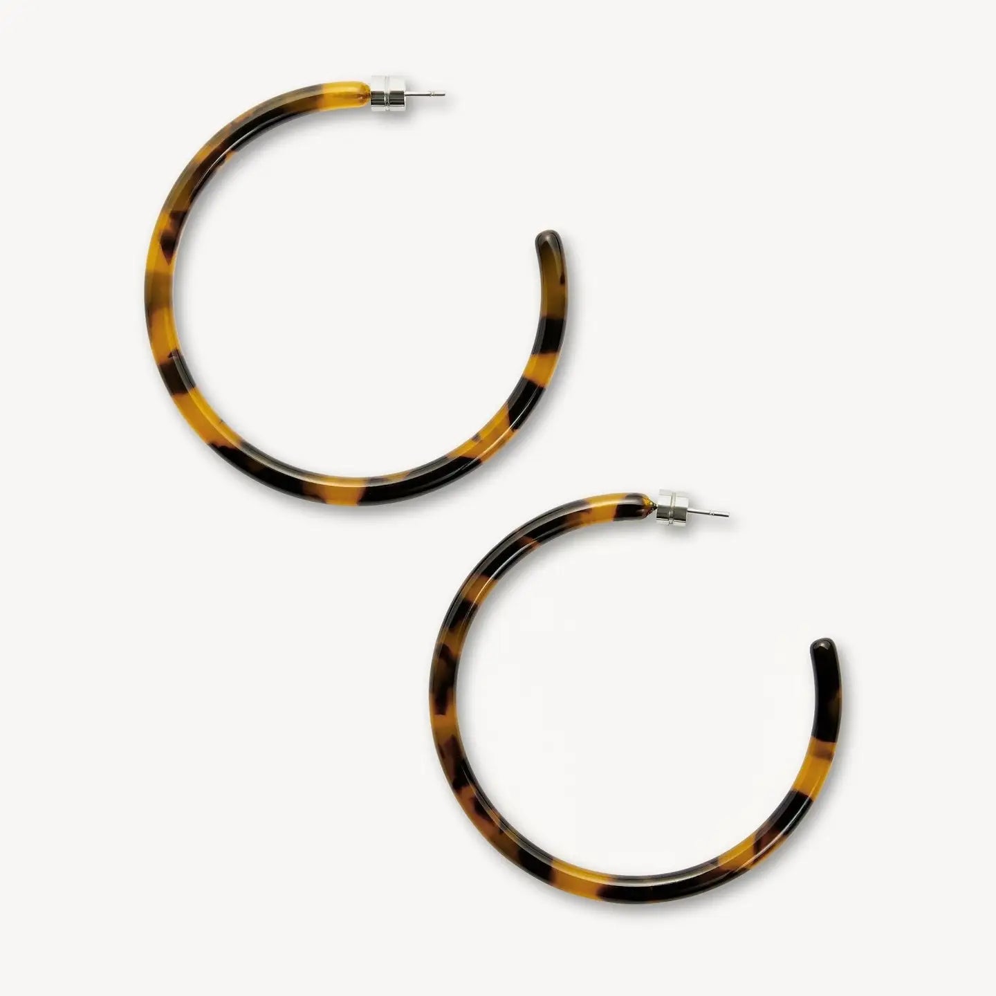 Large Hoops - Classic Tortoise