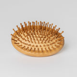 travel size bamboo hairbrush