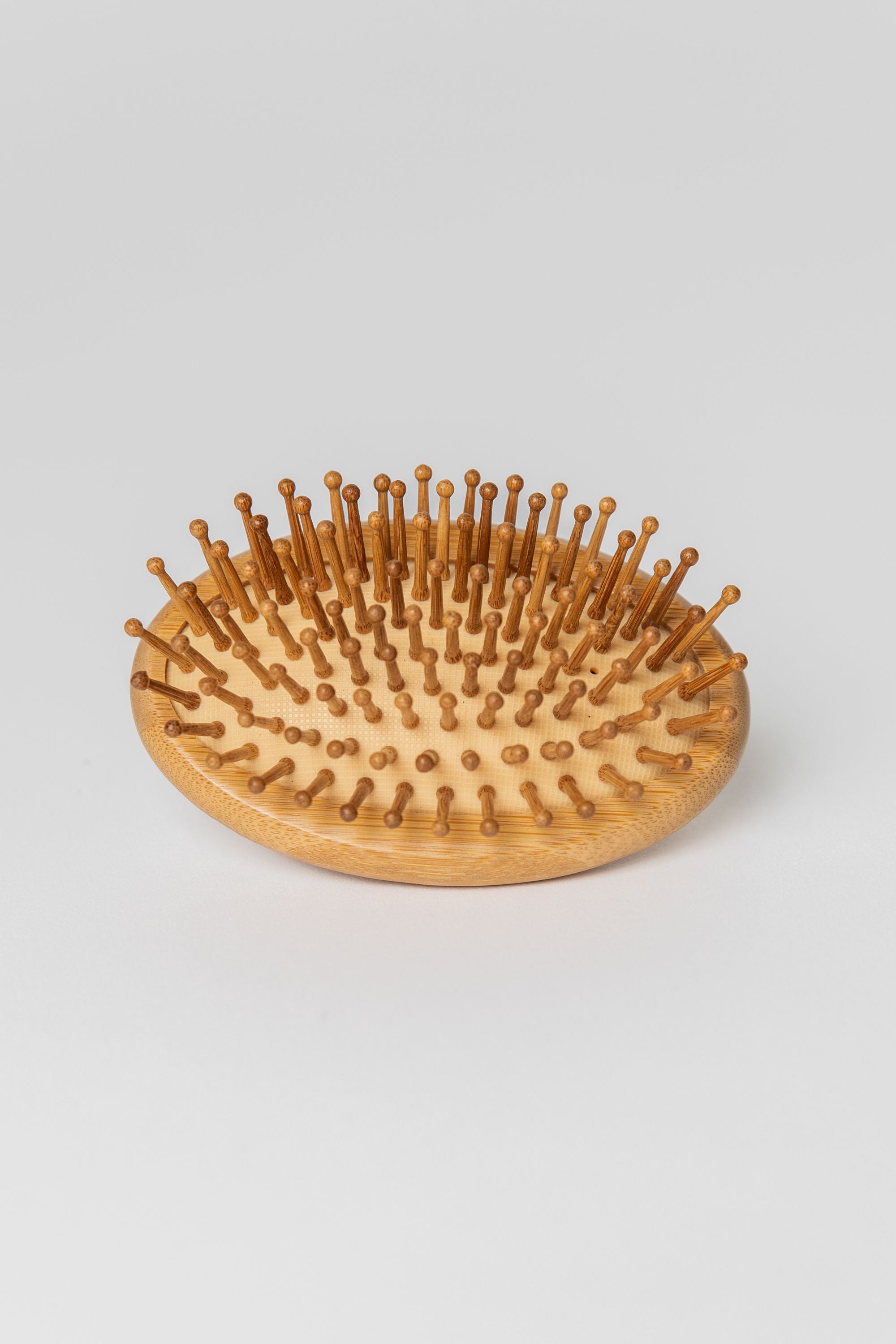 travel size bamboo hairbrush