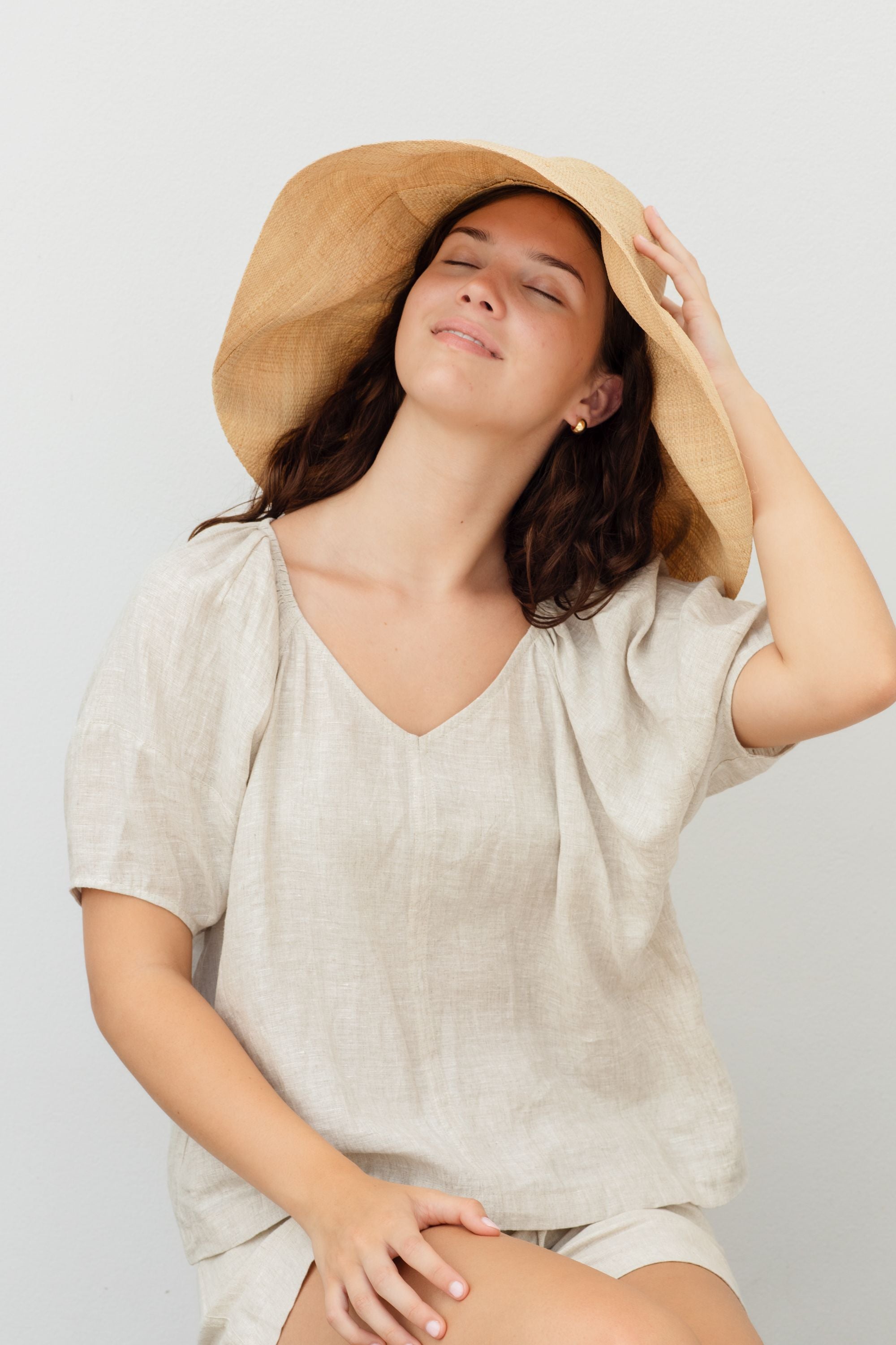 voyage packable hat light natural