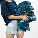 Indigo Kantha Quilt