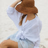 tobacco leor crochet hat