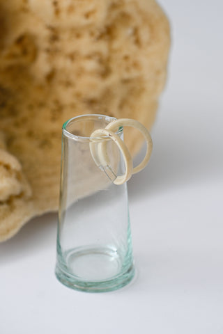 Palm Ivory Hoop Earrings - Natural